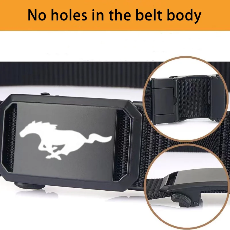 Car Tactical Belt Quick Release Outdoor Military Belt For Ford mustang GT 2020 2019 2018 2017 2016 SHELBY Sports Accessories