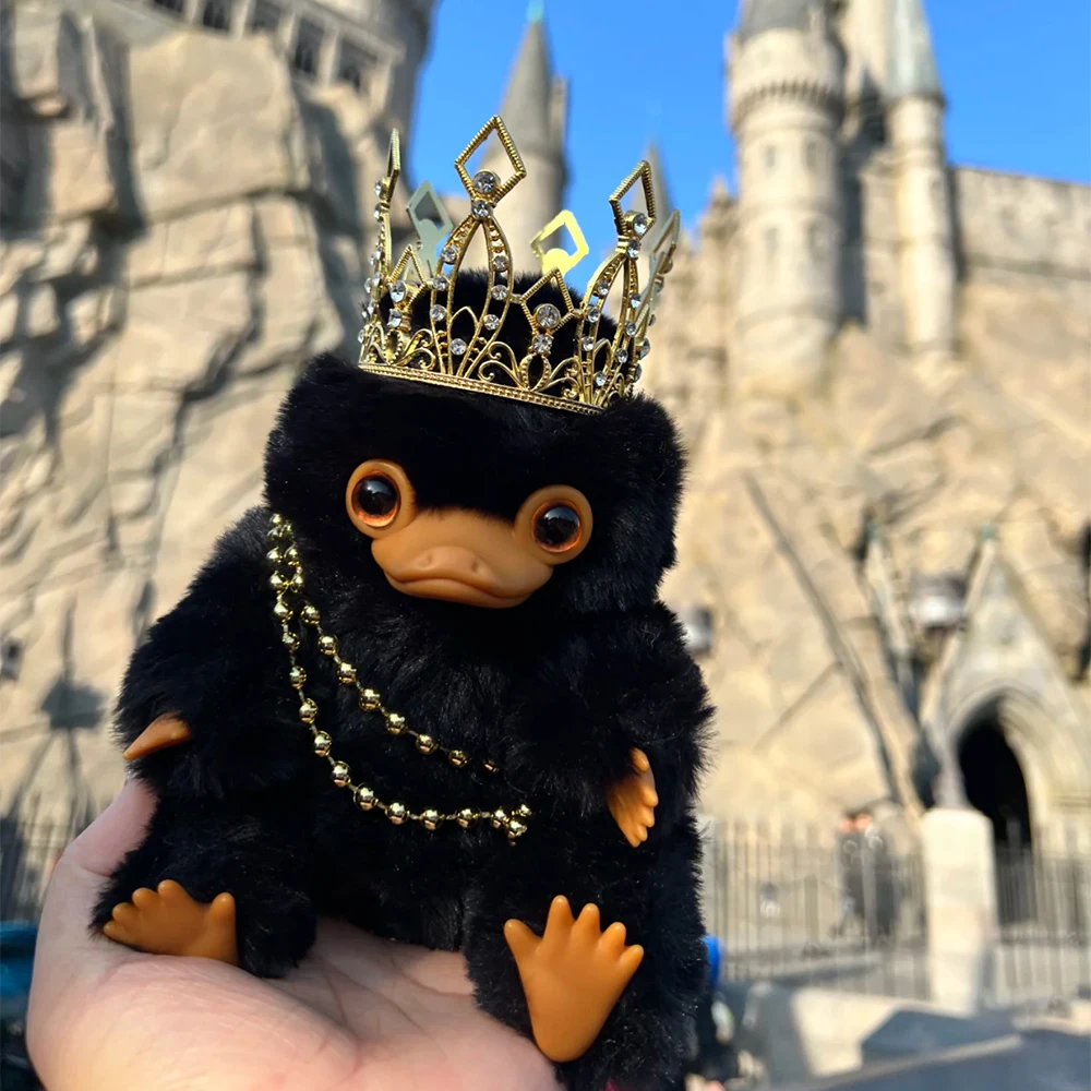 Genuino Harry Potter Niffler Miniso Animales fantásticos Fb muñeca serie olfatear Kawaii juguete decoración bolsa accesorio colgante coleccionar regalo
