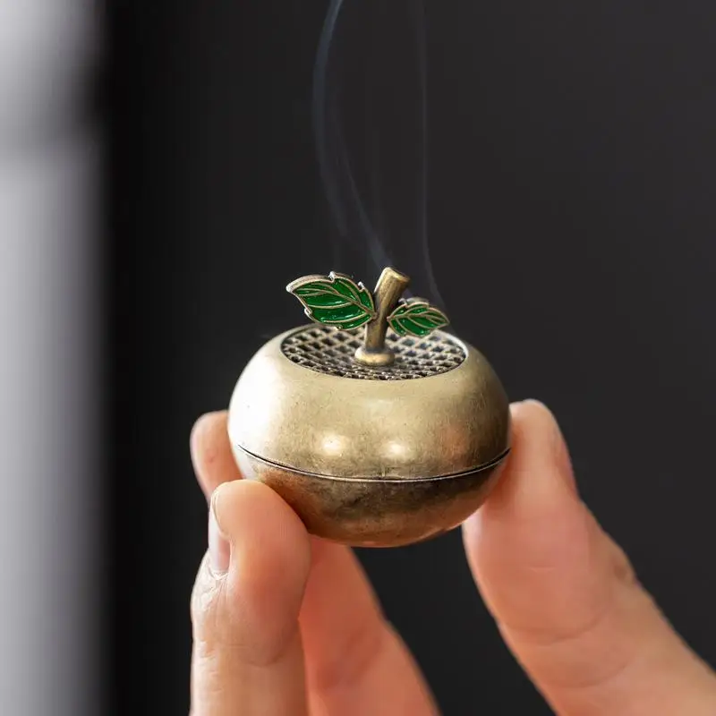 【S】Retro Creative Aromatherapy Burner Small Incense Burner Base Home Decorative Indoor/tea Room/soothing Purifying