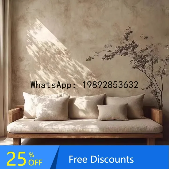 

LYY Home Use Living Room Style Solid Wood Sofa Modern Simple Detachable Washable Double Three-Person Natural Wood Sofa