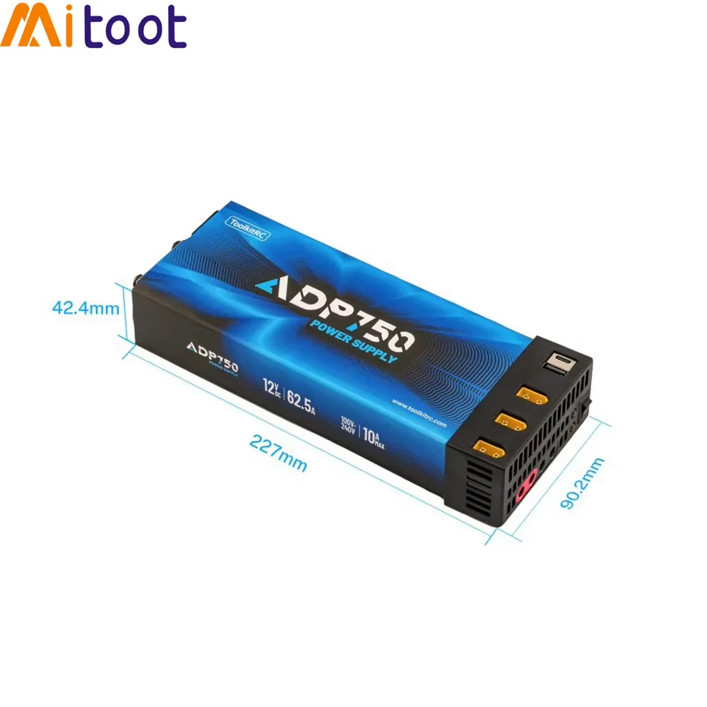 ToolkitRC ADP-750  ADP750 750W DC12V 62.5A XT60 Power Adapter Intelligent DC Charger For RC Model Car Drone M8D M9 M6D M7 M8P