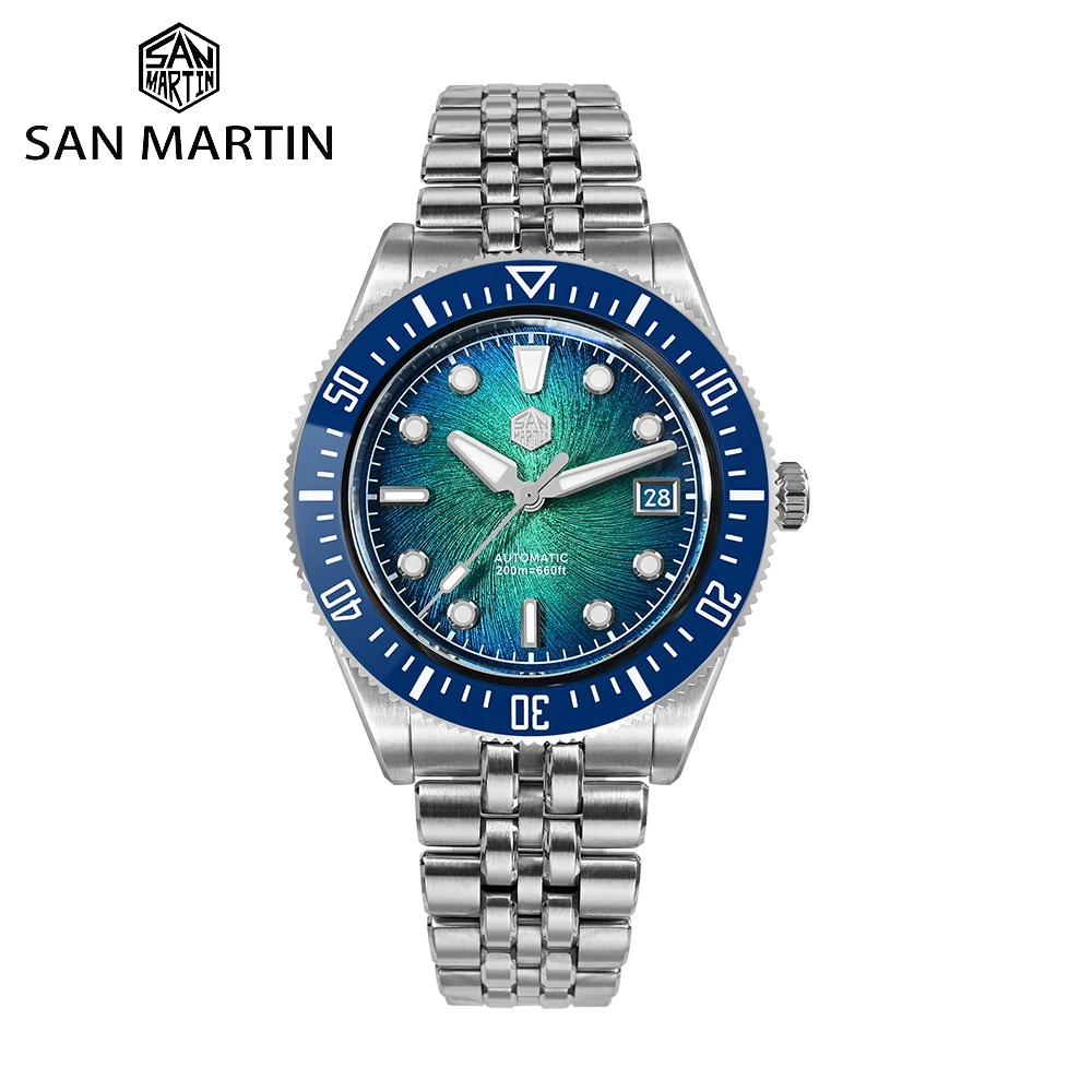 

San Martin 37.5 40mm SN0148G1 Upgraded Men Diver Watches High-end Luxury Watch Miyota 9015 Automatic Mechanical 20Bar Waterproof
