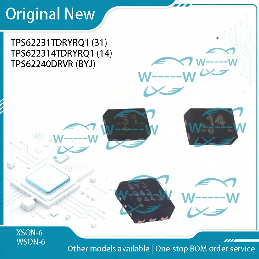 10-50PCS)NEW TPS62231TDRYRQ1 31 TPS622314TDRYRQ1 14 TPS62240DRVR BYJ TPS62231T TPS622314T TPS62240 SON IC CHIP