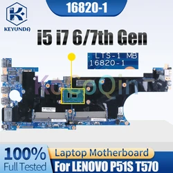 Placa base para portátil LENOVO P51S T570, 16820-1 i5 i7 6/7th Gen 01ER445 02HL408