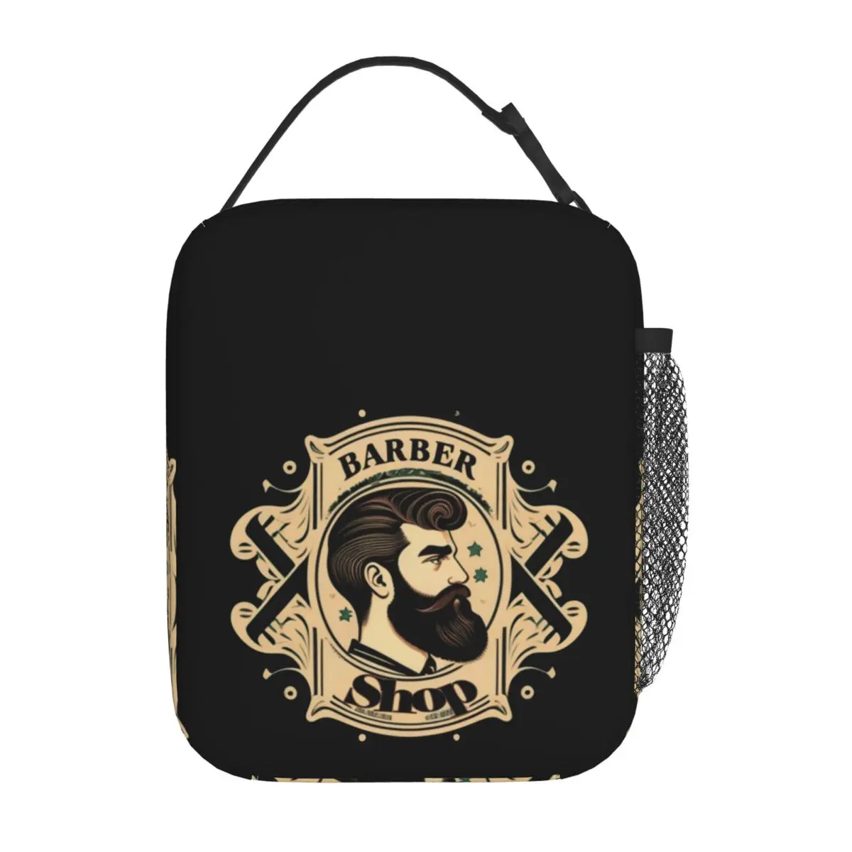 Barber Shop Sign Insulated Lunch Bag for Women Children Portable Food Boxes Thermal Lunch Box Tote