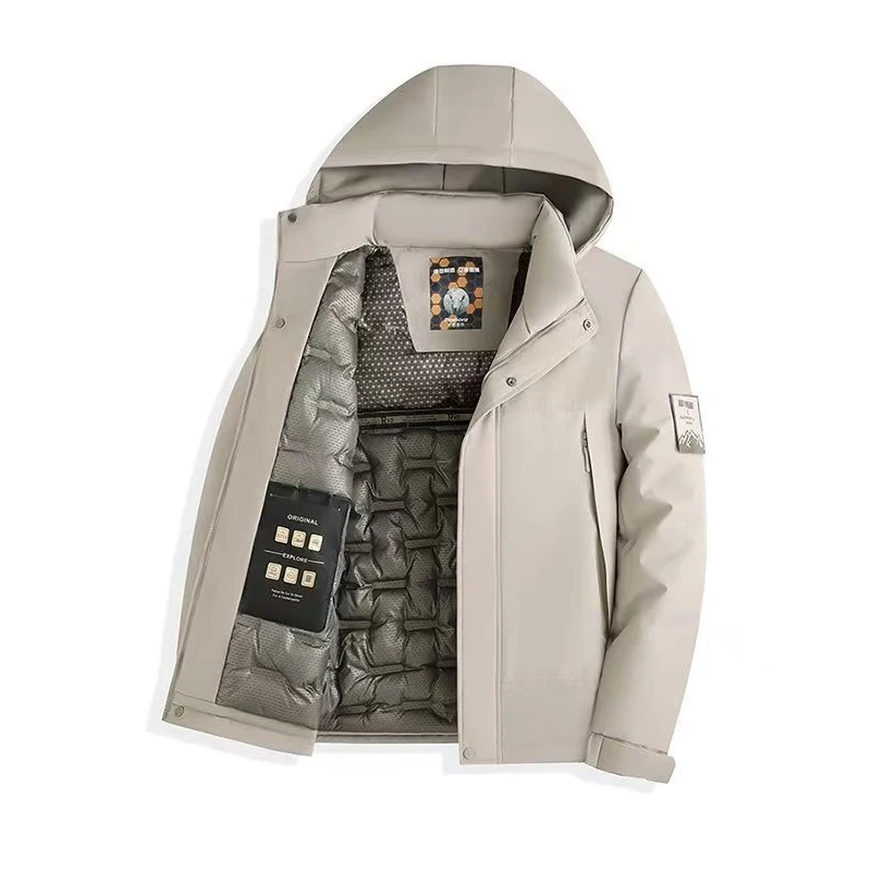 الرجال الموضة سترة واقية سترة رجالي سترات رجالي معطف الشتاء معطف الخريف الذكور الشارع الشهير يندبروف الدافئة Hombre في الهواء الطلق #3