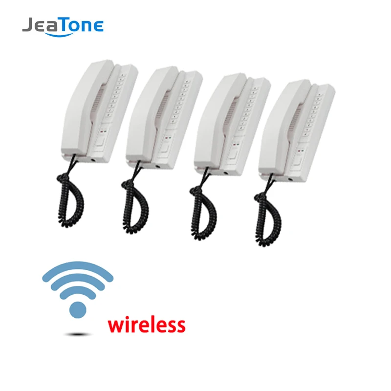 Jeatone 433MHZ Wireless Apartment Receivers Call Number Intercom System Secure Expandable for Warehouse Office interphone hospit