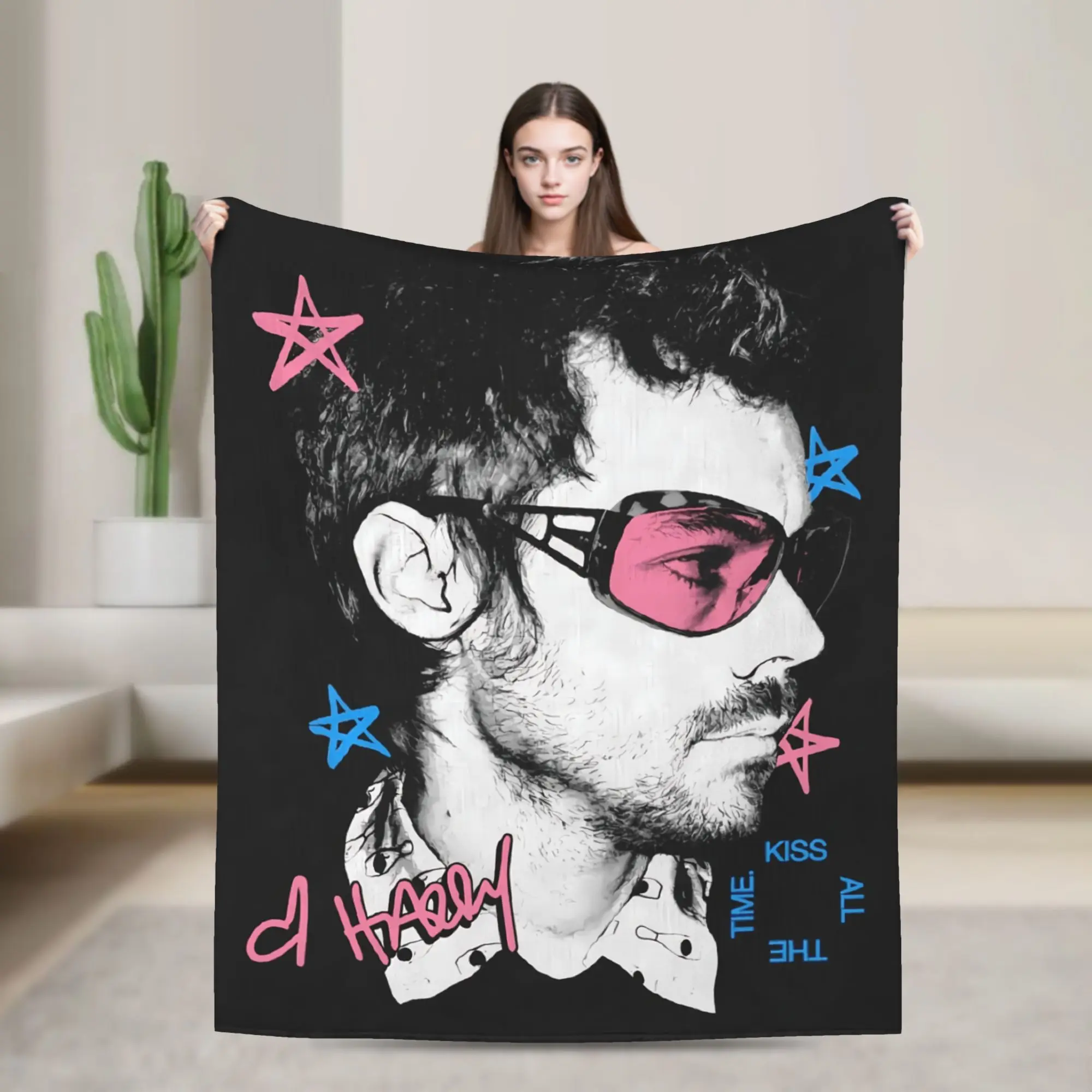 H-HarryS Singer S-Styles Kiss All the Time Disco Blanket Quality Soft  Throw Blanket Spring Girls Boys Outdoor Bedspread