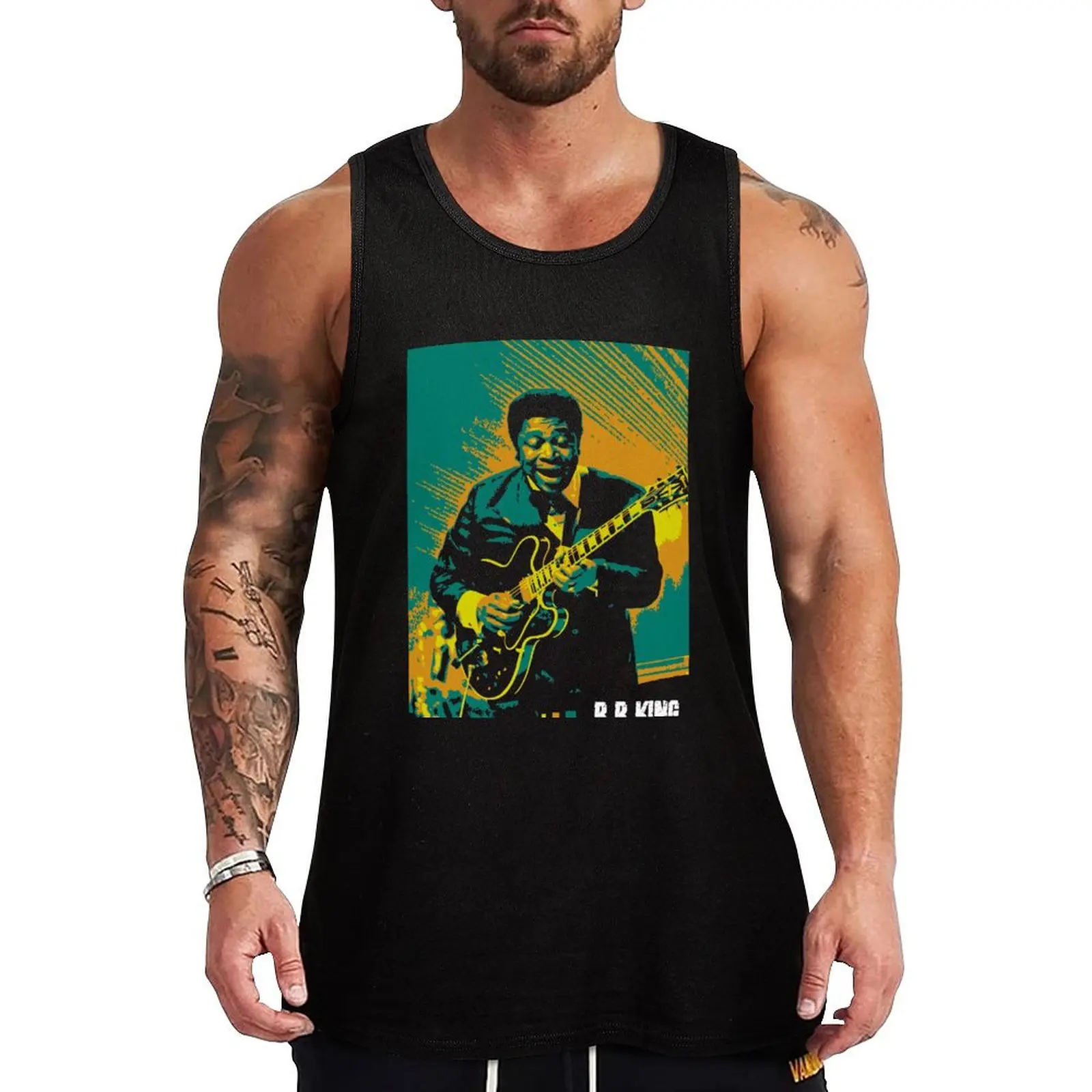 B.B. King. Riley B. King. American blues singer-songwriter, guitarist, and record producer. Tank Top