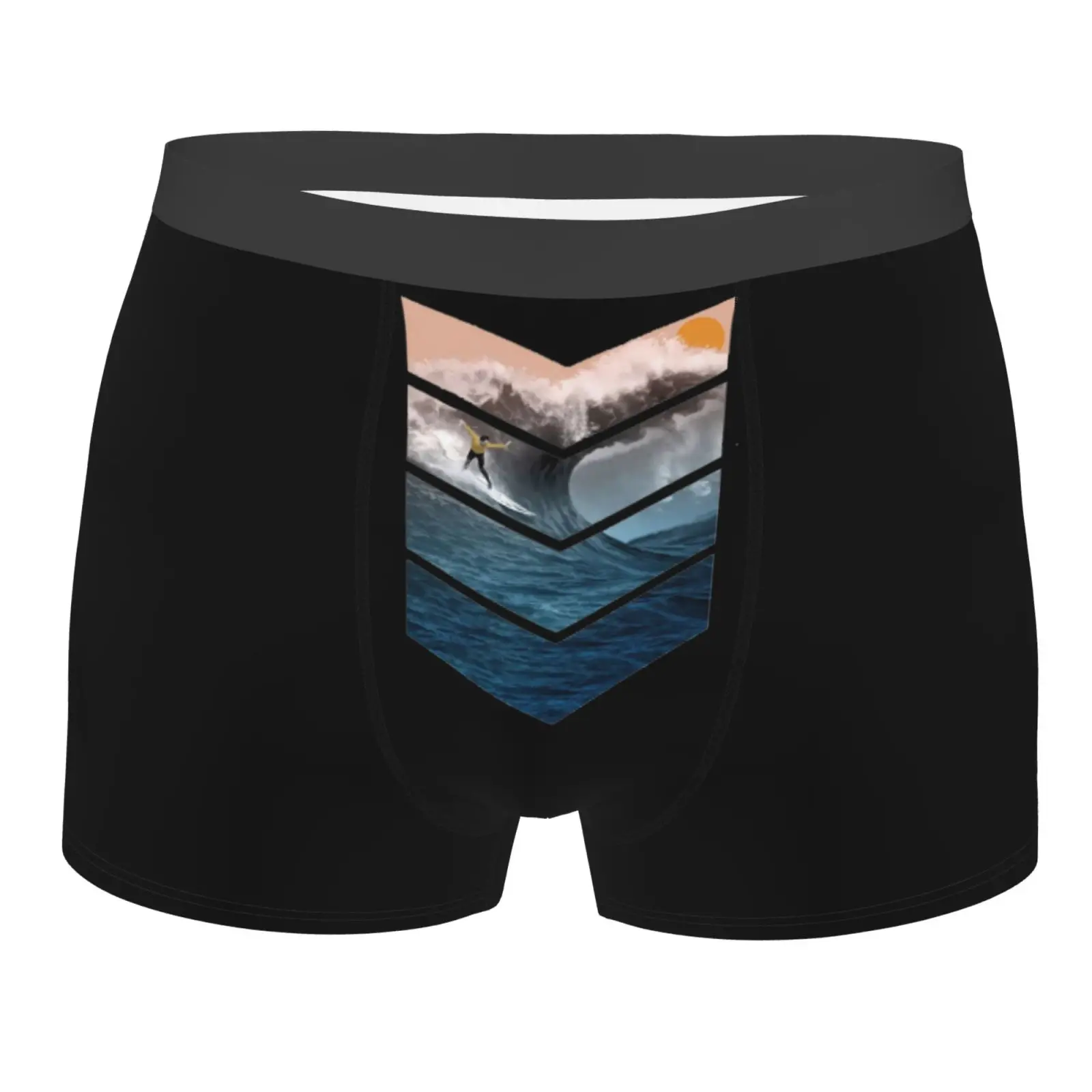 MOTION Extreme Surfer Men Printed Boxer Briefs Underwear Highly Breathable Boxer Shorts Panties Breathable Underpants for Homme