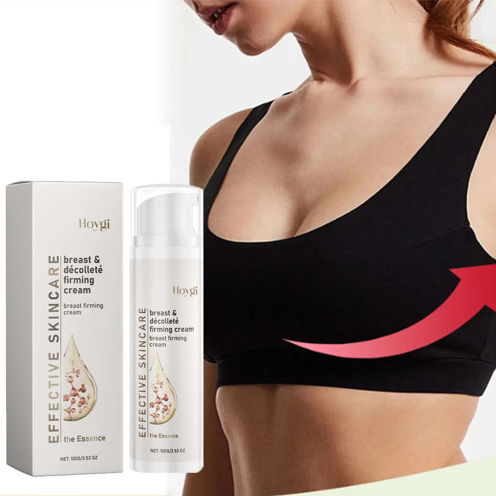 Breast Firming Cream Improve Shape Defined Contour Daily Nourishing Massage Treatment for Smooth Lifting & Hydrating Care