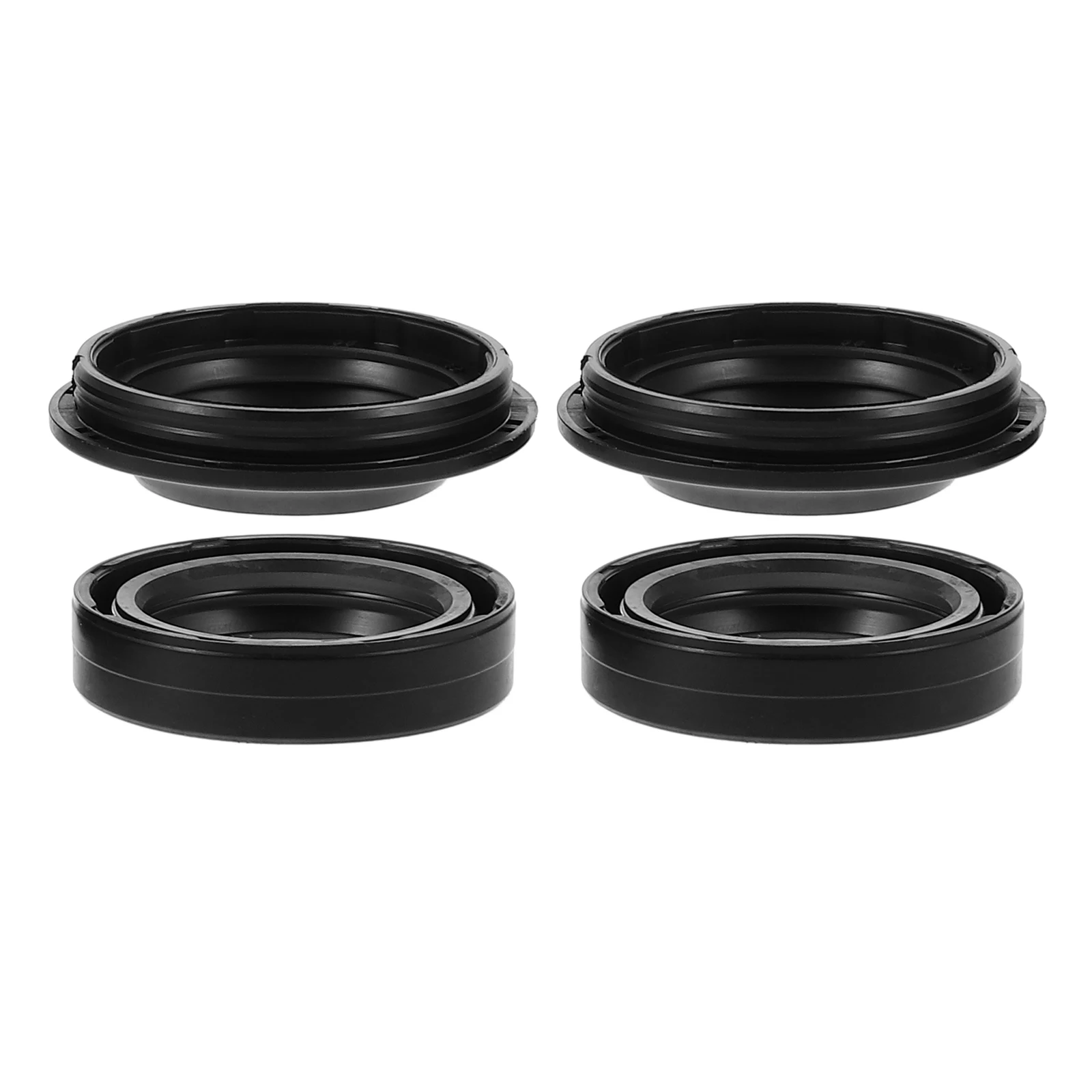 

1 Set Motorcycle Kit Rubber Front Dust Cap Engine Protection Installation Durable Ring For Bike Models Easy Fix Engine Wear