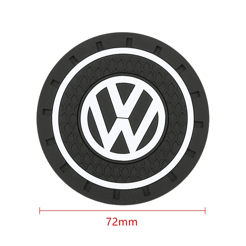 Car Coaster Water Cup Bottle Holder Anti-slip Pad Mat Silica Gel Waterproof For Volkswagen VW GOLF Polo Tiguan TOURAN PASSAT