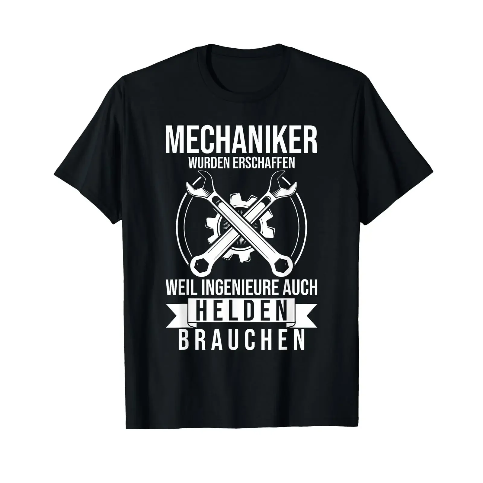 Men's Funny Saying Mechanics Were Created Helden T Shirt vintage Washed designer clothes Top For Everyday Wear Stylish Unisex