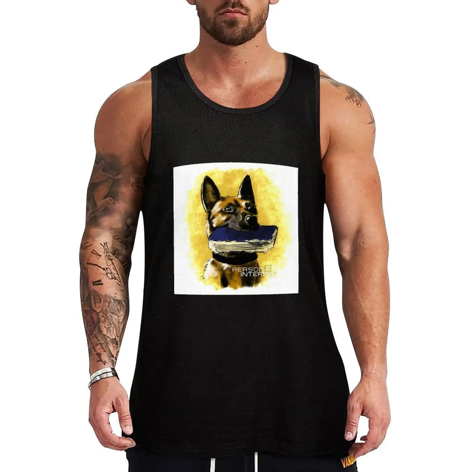 

Bear (Person of Interest) Tank Top Daily Casual Tank Top Relaxed Fit Sleeveless Summer