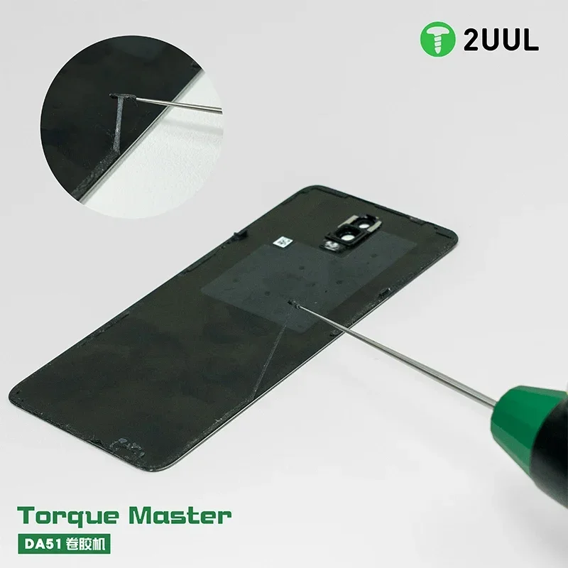 2UUL-removedor de pegamento de pantalla DA51 OCA, herramientas de reparación de eliminación de adhesivo de pantalla para batería de teléfono móvil, marco de Muddle