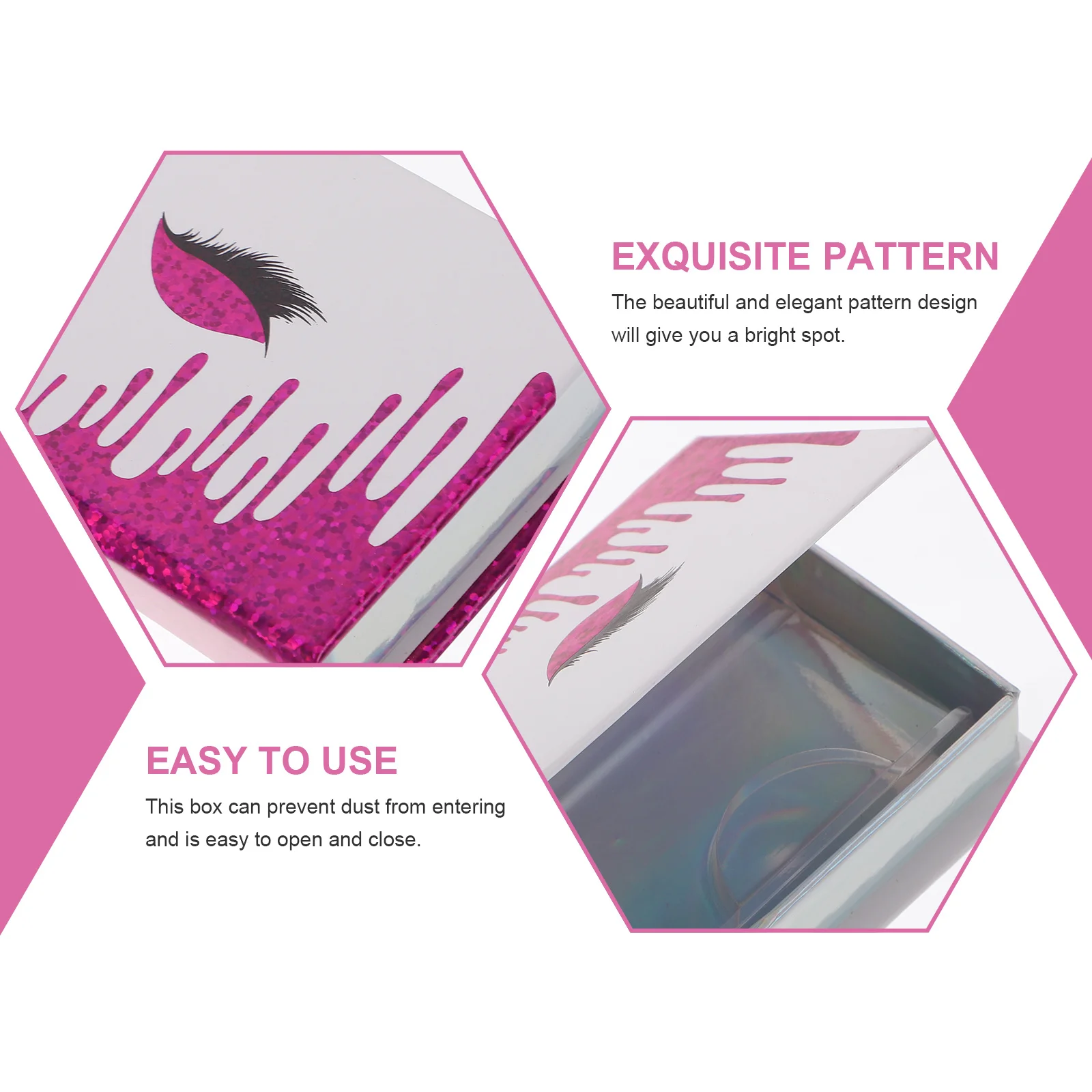 2 szt. Papierowe etui na rzęsy, organizer na sztuczne rzęsy, porządkowanie, przenośny dodatek kosmetyczny, idealny do codziennego użytku i