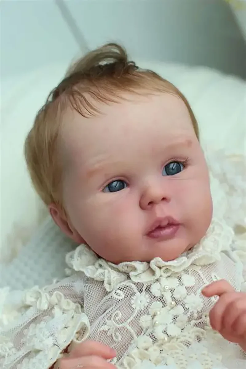 

19Inch Roberto Reborn Doll Kit Unfinished Unpainted Blank DIY Doll Parts With Cloth body and Random eyes Collectible Art Doll