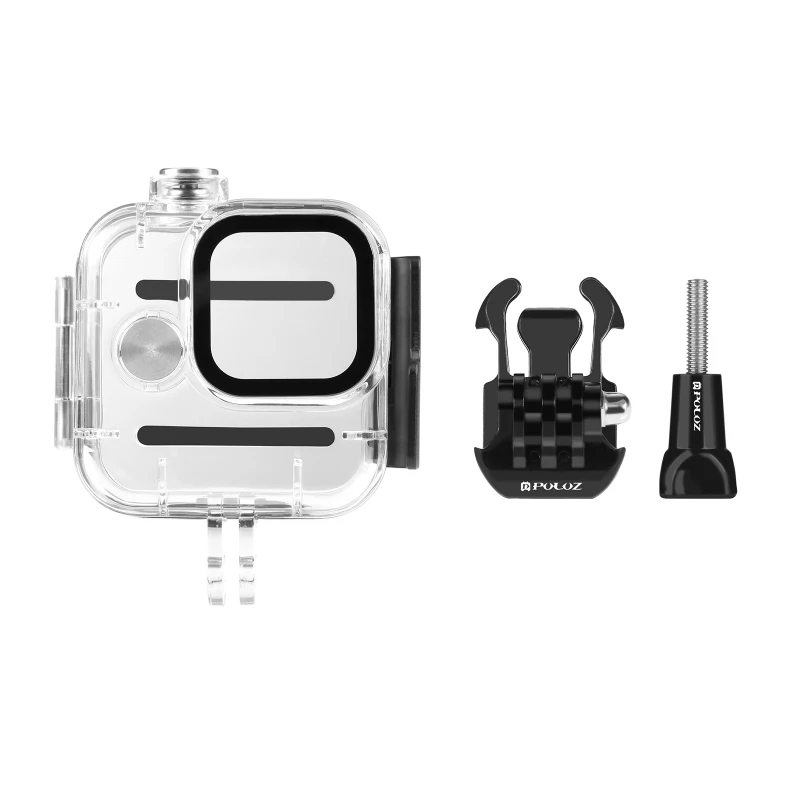 PULUZ 40m Underwater Diving Protective Case For GoPro Hero11 Black Mini Camera Waterproof Housing Cover with Buckle Basic Mount
