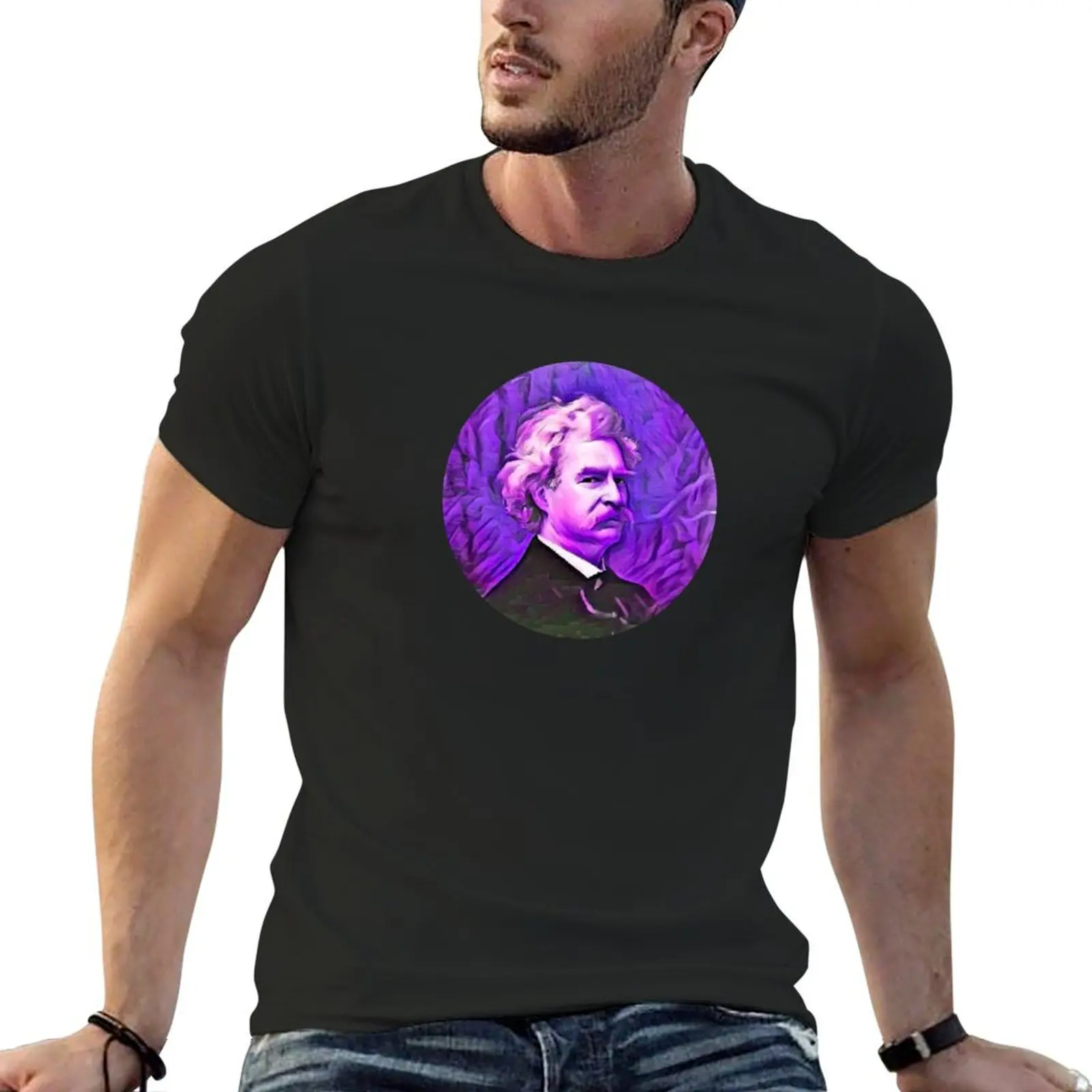 

Mark Twain T-Shirt oversizeds funny shirt cotton summer tops men graphic t shirts