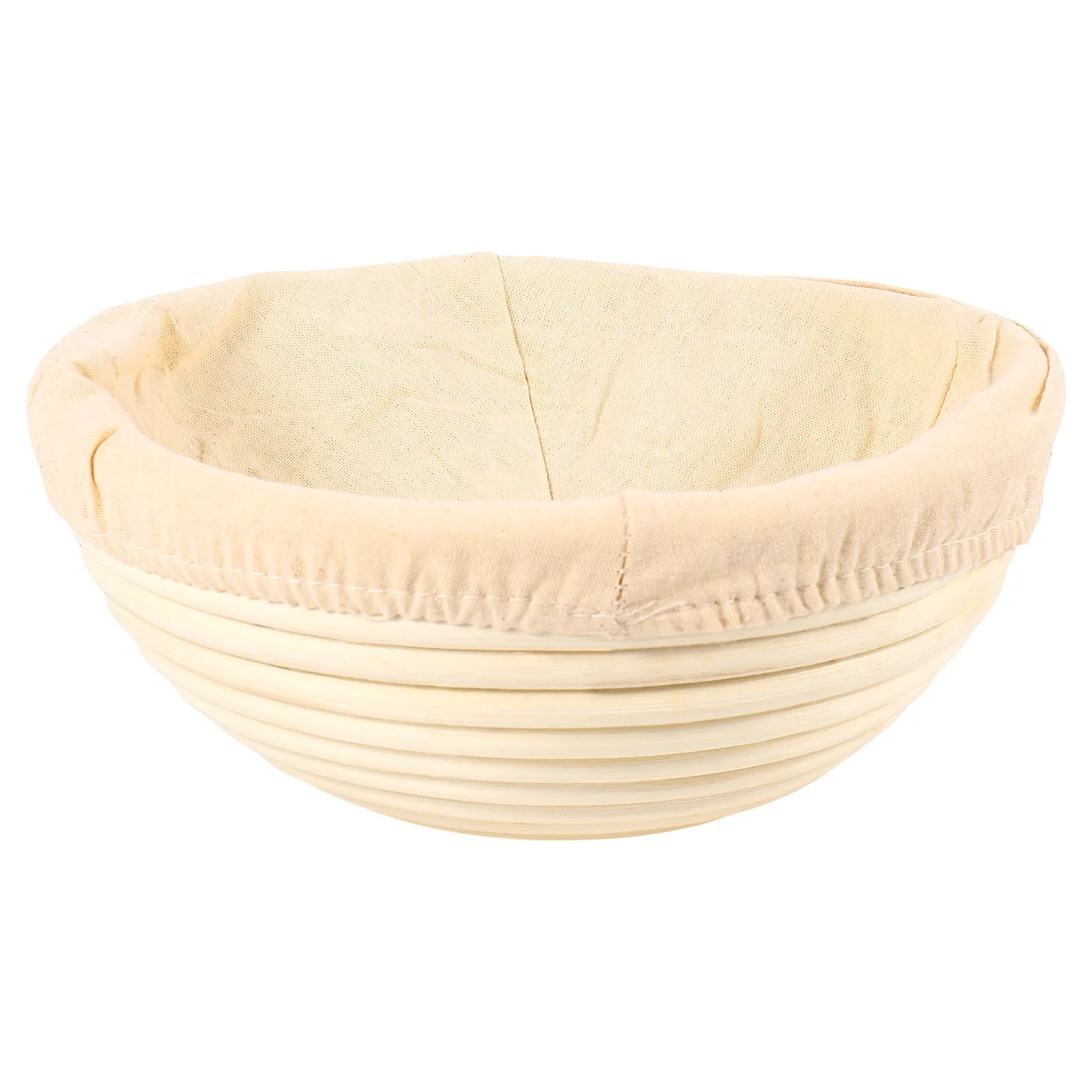 

Round Banneton Proofing Basket Set – Brot form Unbleached Natural Cane Bread Baking Kit With Cloth Liner