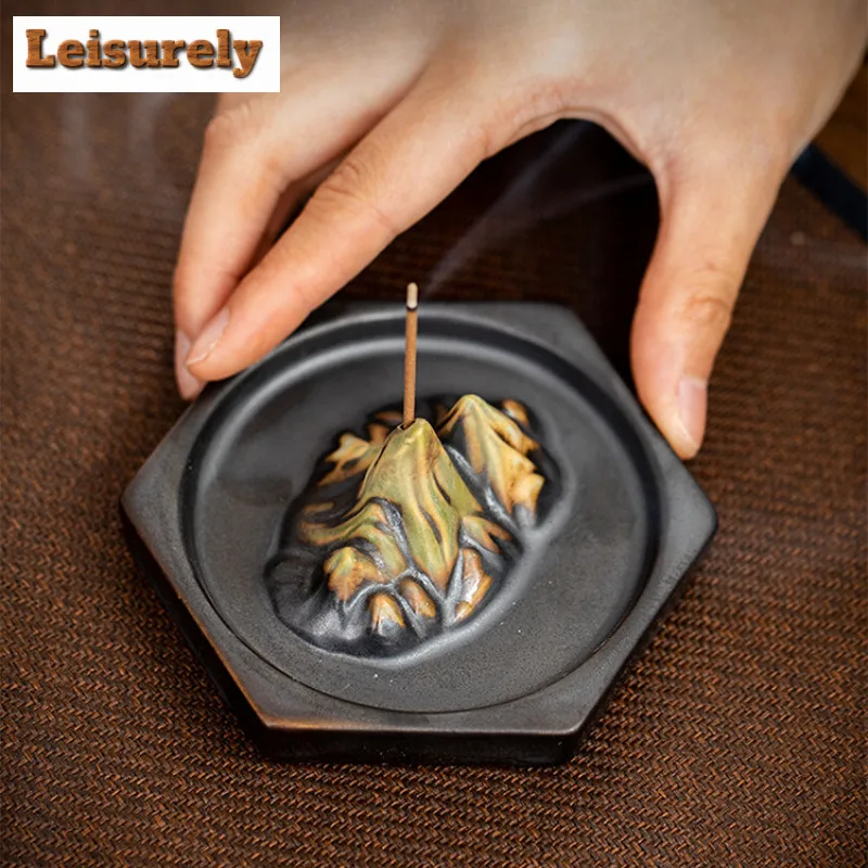 الحبر مصبوغ حامل البخور الجبلية البخور الدخان شلال البخور المشتعلة مبخرة عناصر الشاي اكسسوارات الحلي الحرفية