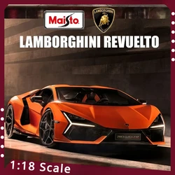 Maisto 1:18 New Lamborghini Revuelto Sports Car Diecast Model Edition Alloy Luxury Vehicle Toy Collection Ornament Birthday Gift