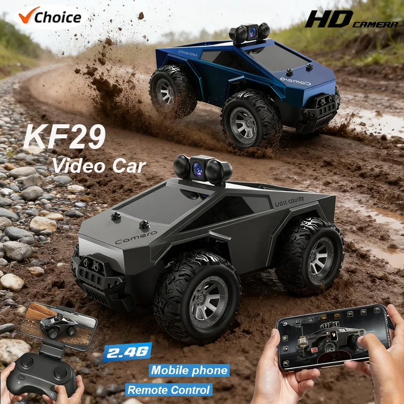 KF29 Car With HD Camera FPV WIFI Machine On Remote Control Stunt 1:28 2.4G SUV Radiocontrol Climbing Toy For Kids on a Toy Gifts