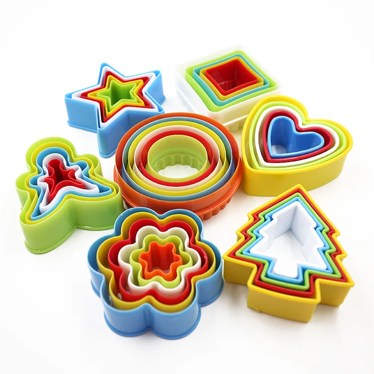 【1Set Fondant Biscuit Cake Cookie Maker Mold Mould Edge Cutter Party DIY Plastic Tool】