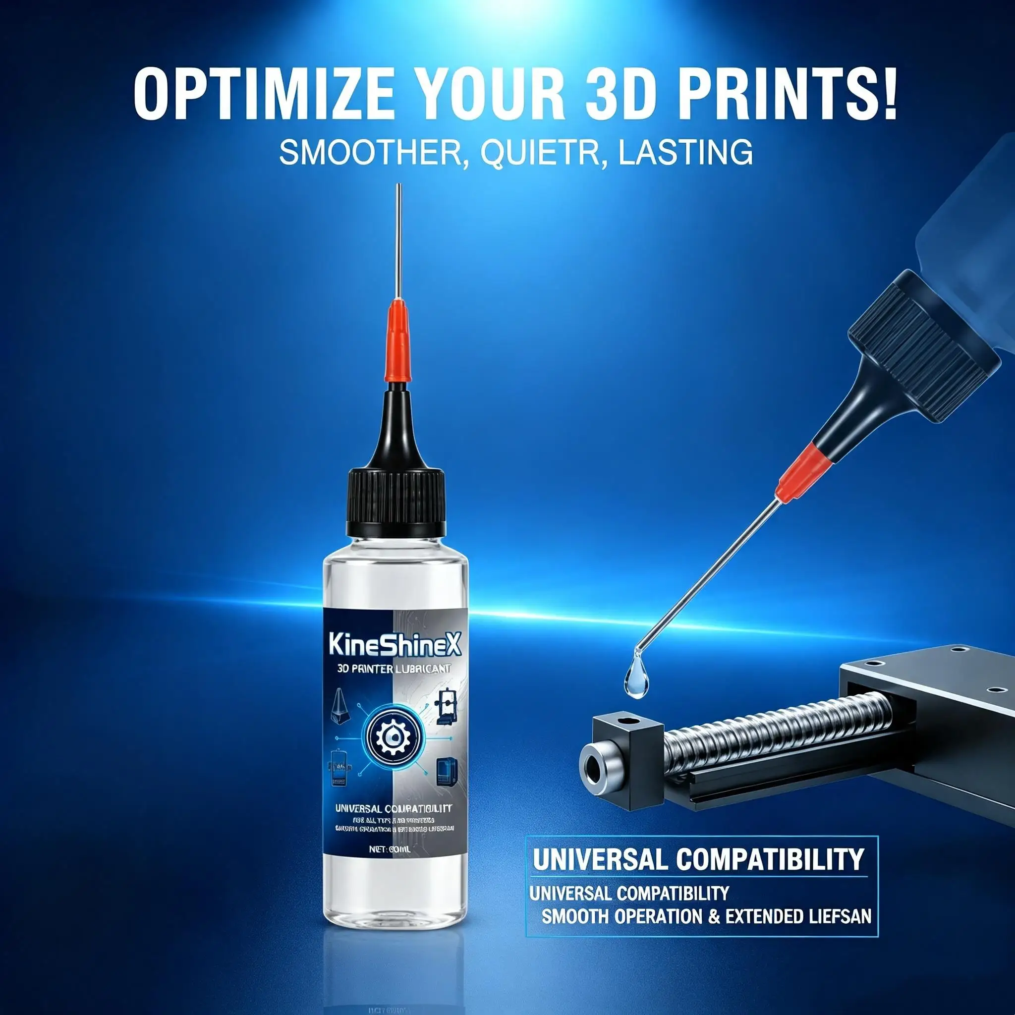 3D Printer Gear & Linear Rail Lubricant Grease, Maintenance Parts for Bambu Lab A2L H2C P2S X1C P1S P1P A1 Mini Creality K1 Max