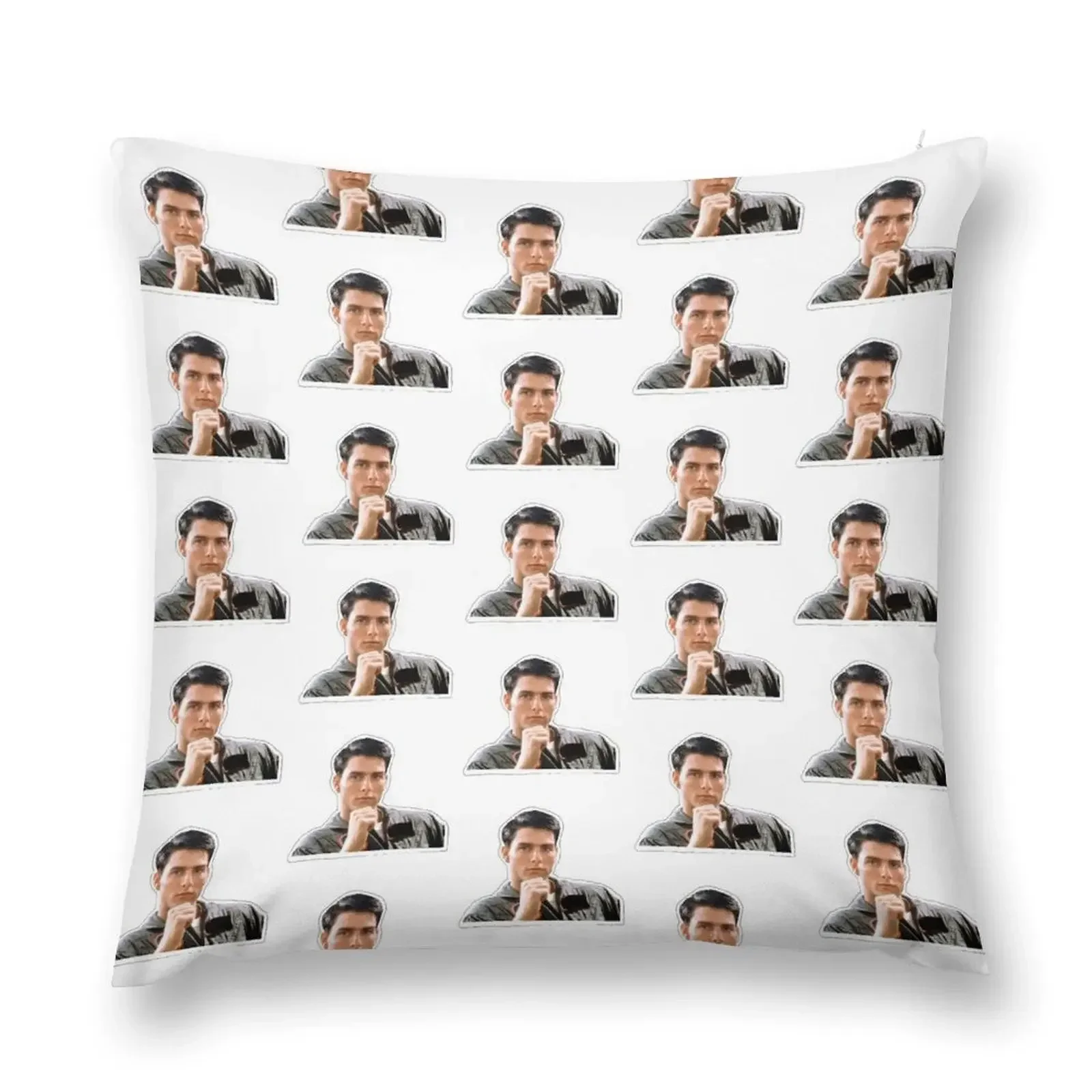 

Young Tom Cruise Throw Pillow Sofa Cushions Cover pillows decor home Plaid Sofa christmas pillowcases pillow