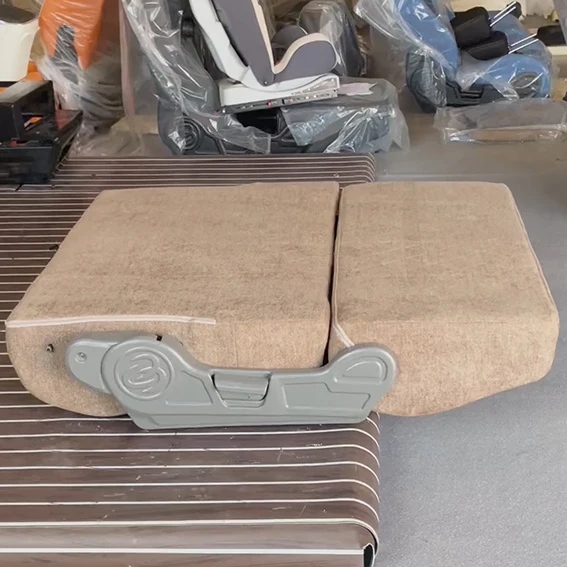 Customize Camper DIY Converted Class B RVs Triple Seat Luxury Chenille Velour Waterproof Sofa Bed