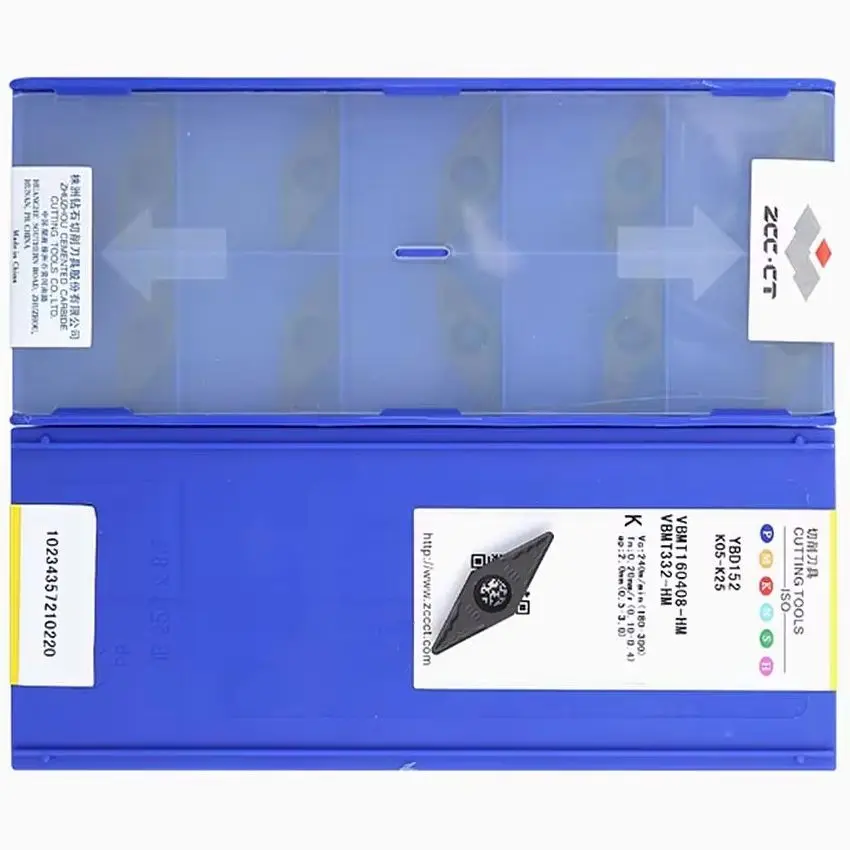 

VBMT160408-HM YBD152/VBMT160408-HM YBD102/VBMT160408-HM YBG202/VBMT160408-HM YBM251 ZCC.CT CNC carbide inserts turning tools