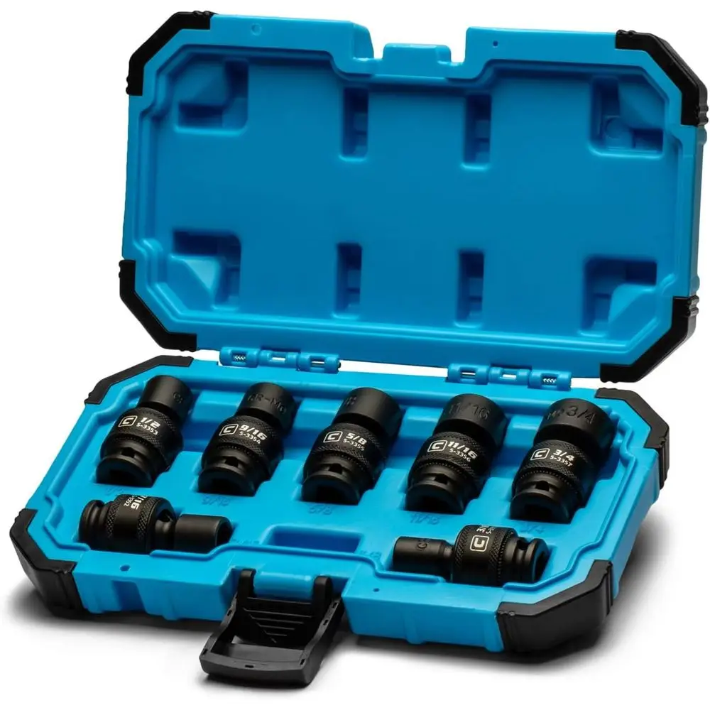 

3/8 in. Drive Universal Impact Socket Set, 3/8-3/4 in. SAE, 7-Piece