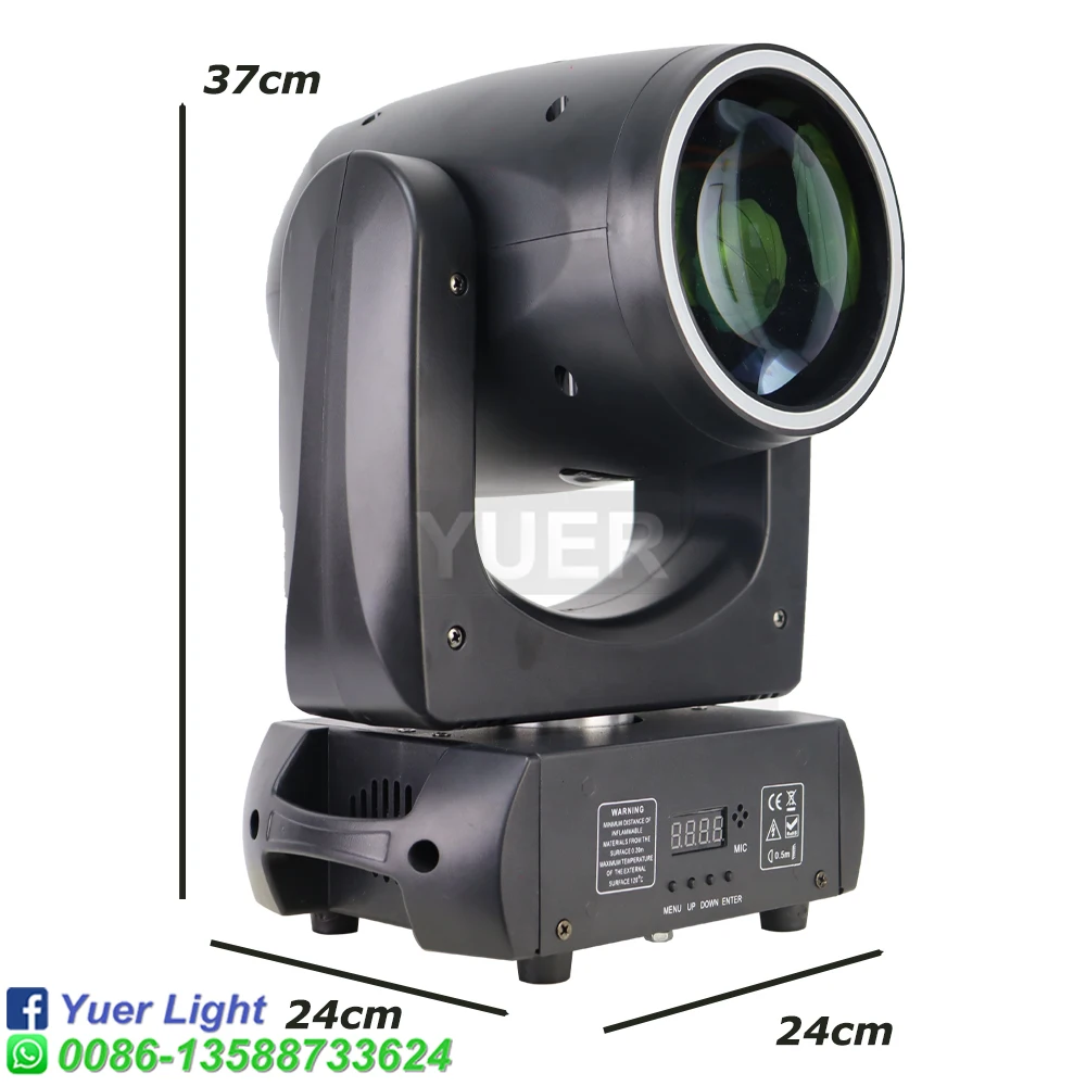 Imagem -05 - Led Beam Spot com Anel 3in Moving Head Light 18 Prismas Rotativas 200w Dmx Stage Effect Disco dj Wedding Club Pcs por Lote