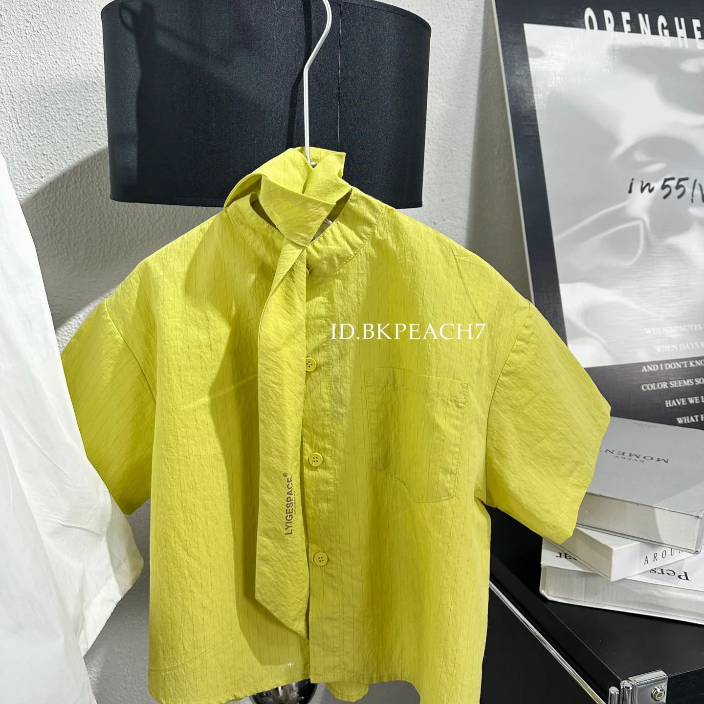 قميص صيفي جديد 2025 مخطط كوري متعدد الاستخدامات على الطراز الغربي العصري بأكمام قصيرة #3