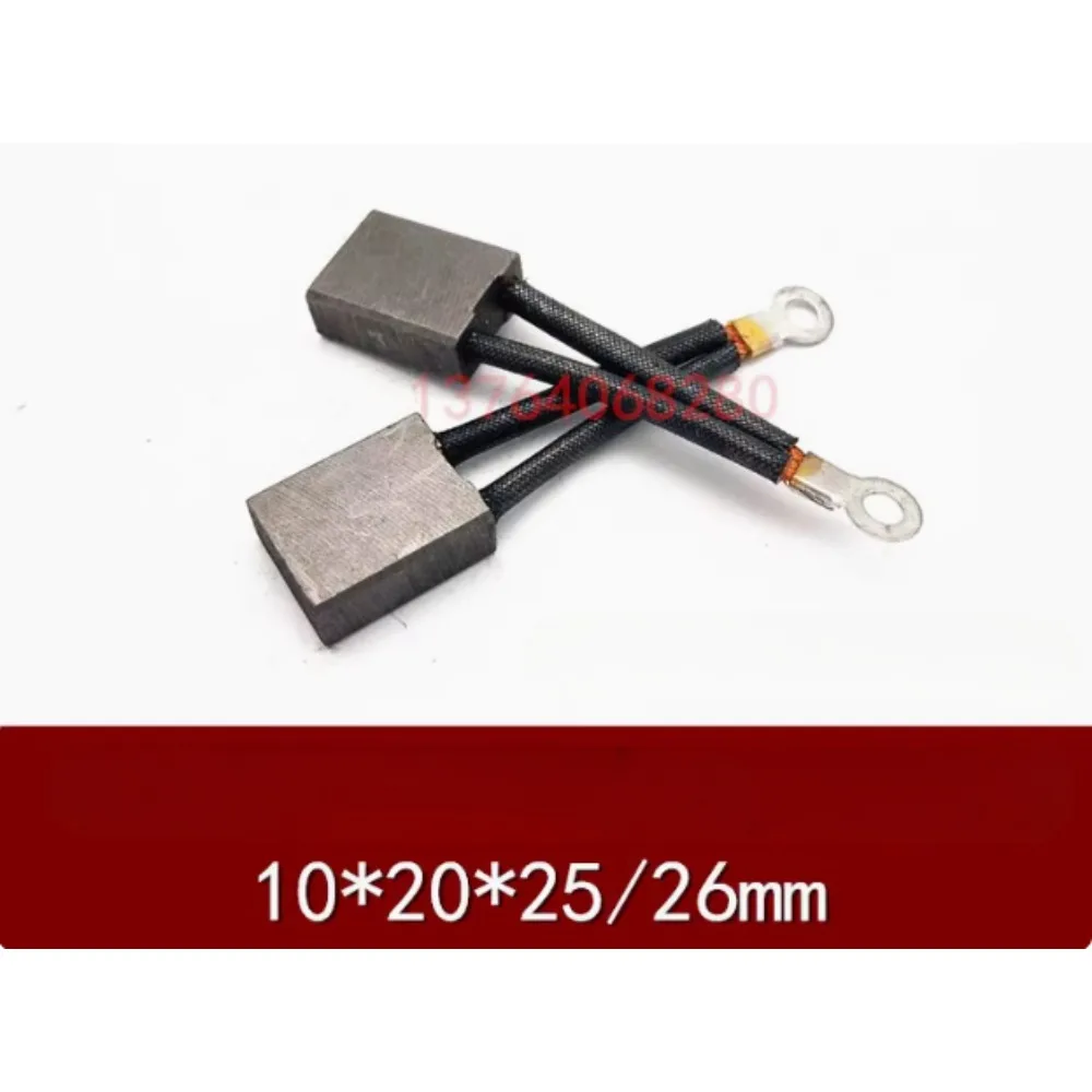 2pcs J201Motor carbon brush10*20*25mm 10X20X25 electric forklift parts motor brush drive walking lift oil pump carbon brush 26mm