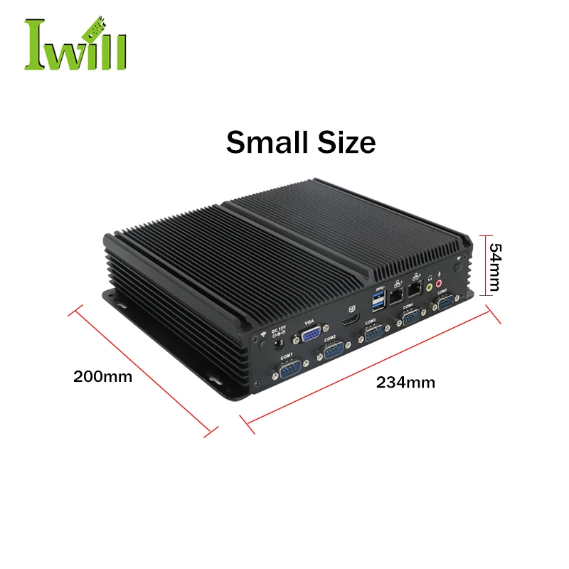 J4125 CPU Quad Core X86 Embedded Computer with LPT and PS2 Industrial PC for CNC Laser Control System
