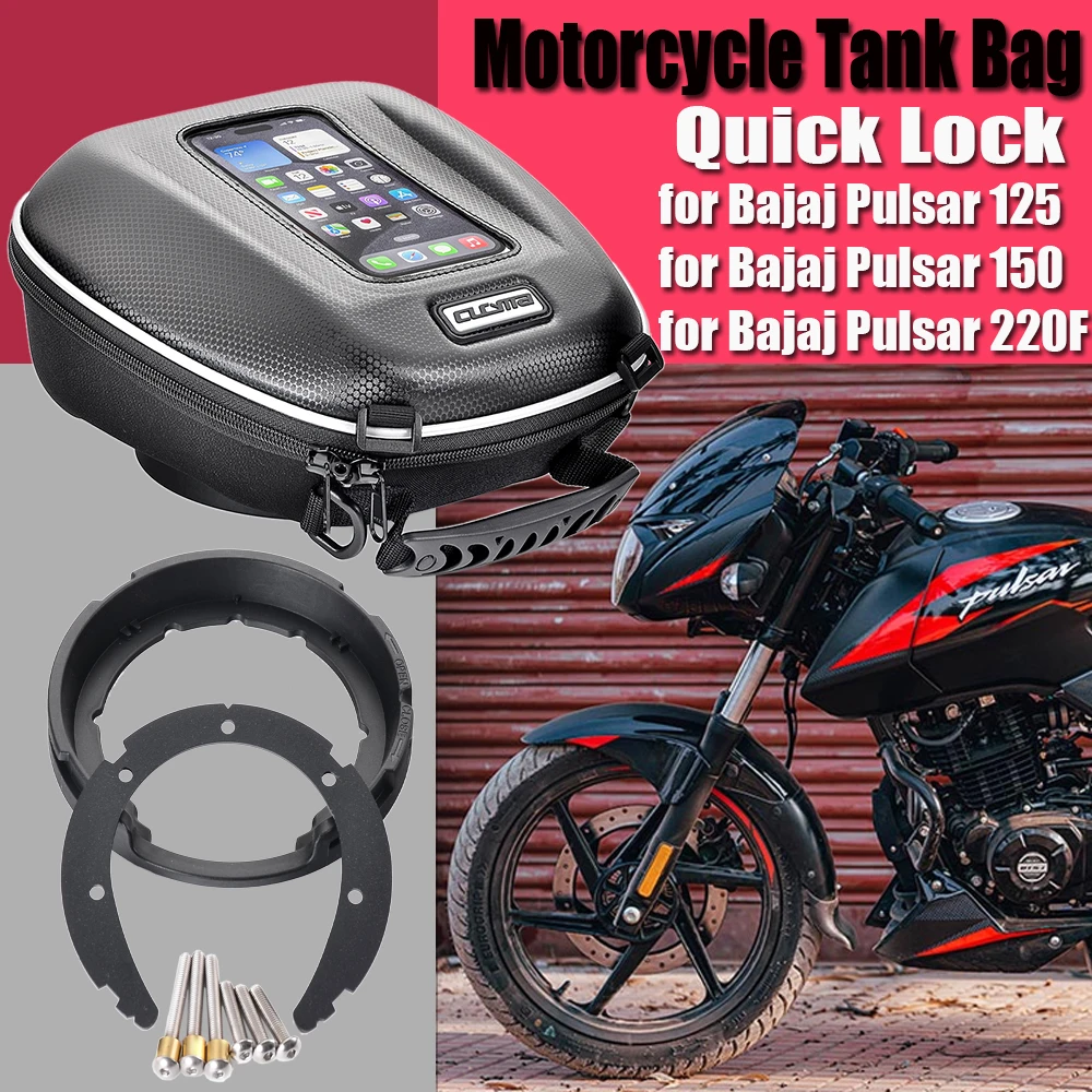for Kawasaki Bajaj Pulsar 125 BS7 150 UG5 220F Motorcycle Tank Bags Waterproof Luggage Quick Lock Ring Parts Tool Bag Backpack