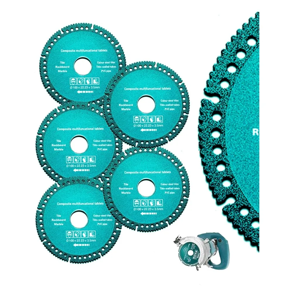 Composite Multifunctional Ultra-thin Cutting Saw Blade 110/125mm for Ceramic Tile Glass Cutting Disc for Angle Grinder