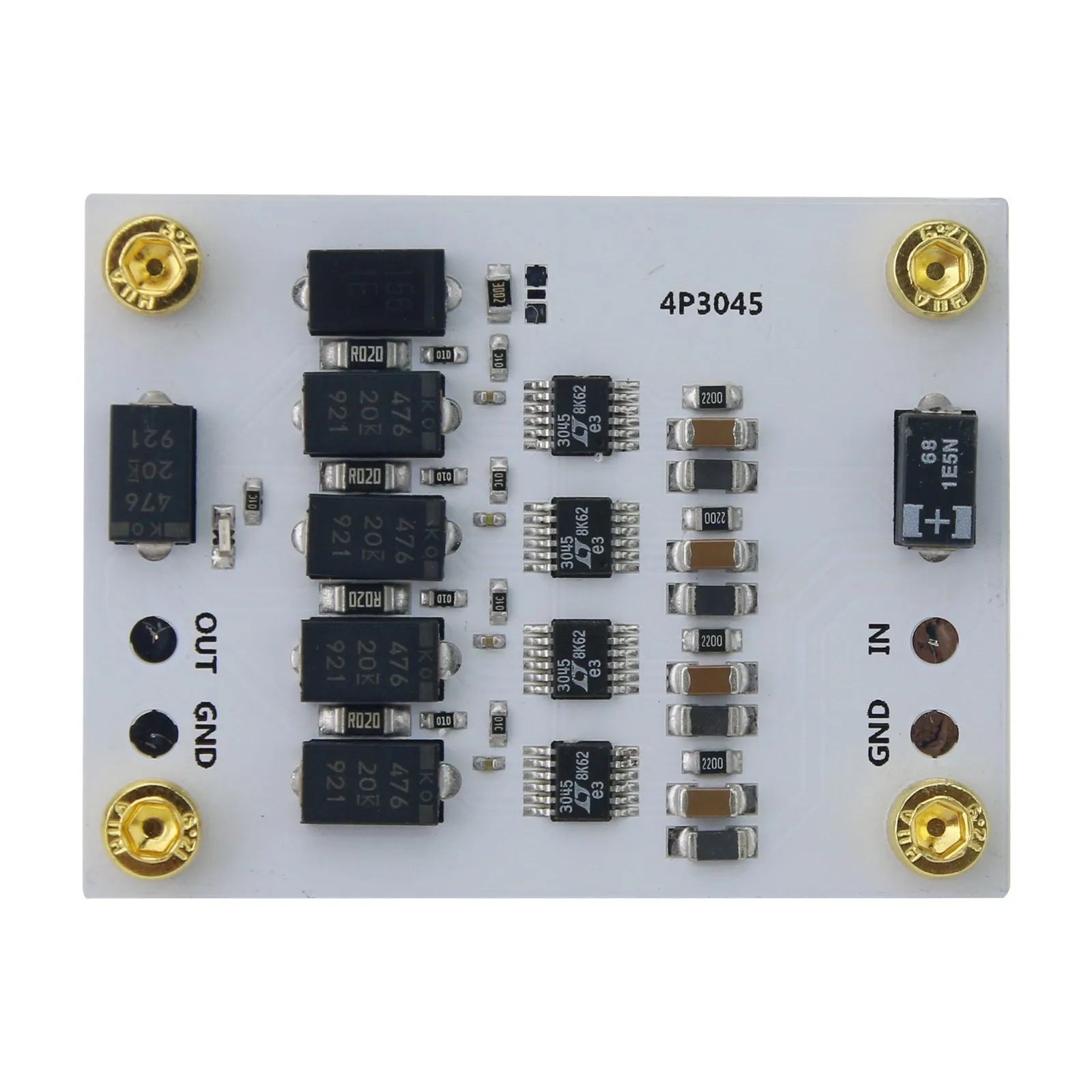 4P3045 1.2v-12v LT3045 Ultra Low Noise Quad Parallel Regulator Module (Aluminum Substrate)
