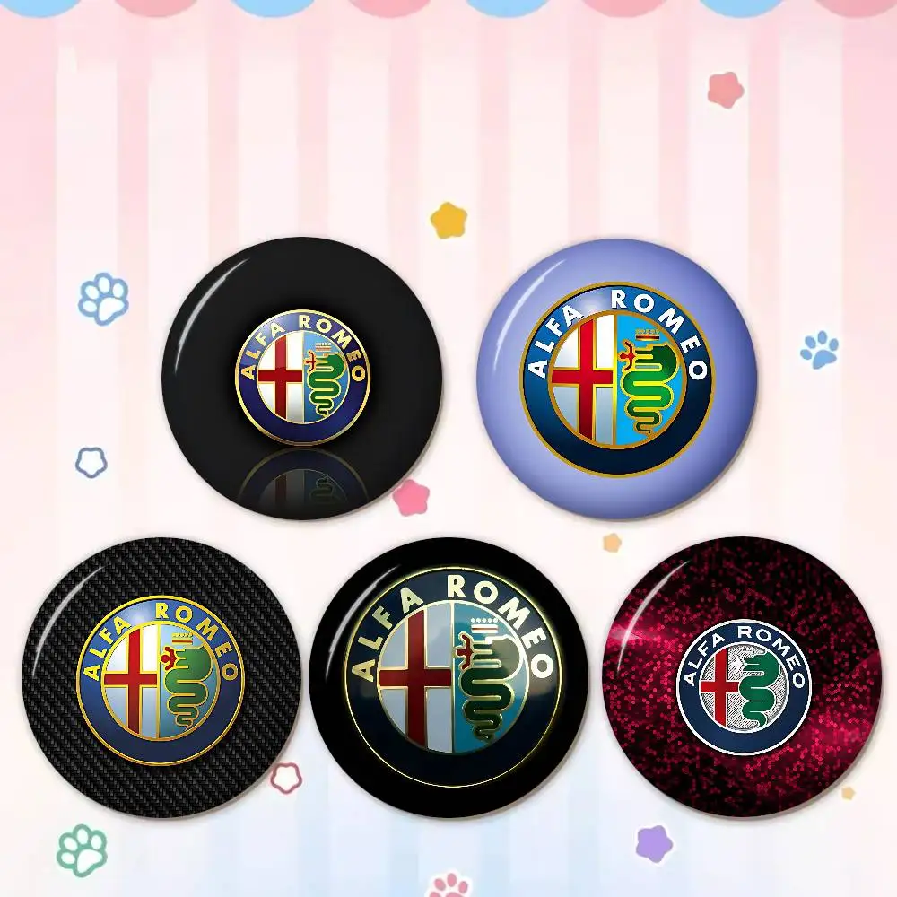 A-Alfas Cool R-Romeoes Creative Tinplate Soft Button Pins Animal Icon Brooch Lapel Backpack Badge Accessories Pin
