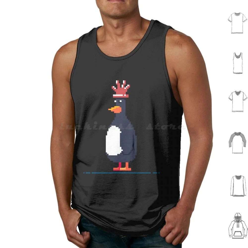 Feathers A Silent , Yet Villainous Penguin Tank Tops Print Cotton Feathers Gromit Wallace The Wrong Trousers Wendolene