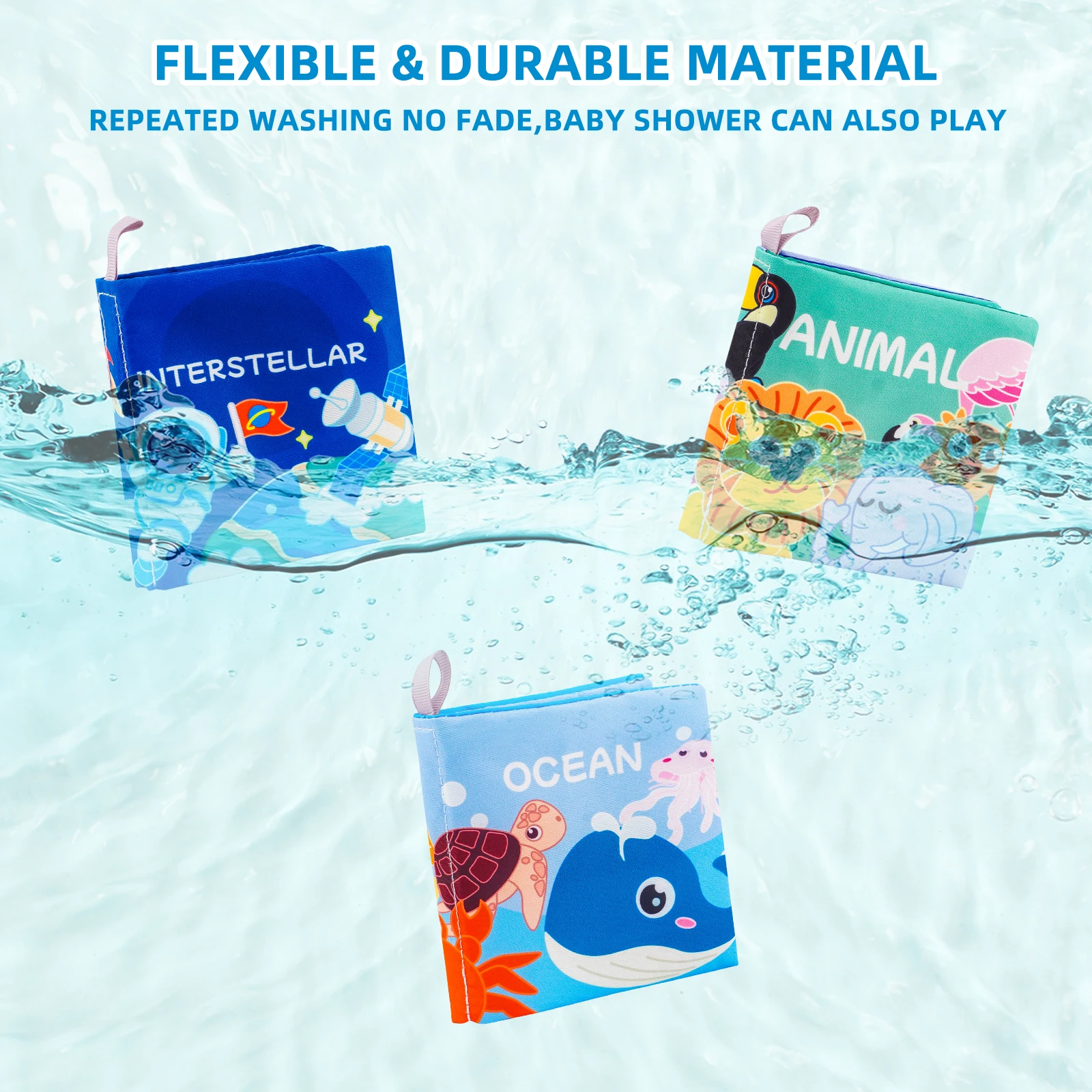 ألعاب كتب الأطفال، كتب الأطفال من عمر 0 إلى 6 أشهر، كتب ناعمة مجعدة من القماش الملمس والملمس، ألعاب للأطفال حديثي الولادة من عمر 0 إلى 6 إلى 12 شهرًا #5