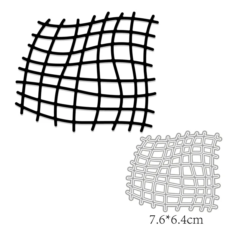 

Grid Fishing Net Metal Cut Dies Stencils for Scrapbooking Stamp/Photo Album Decorative Embossing DIY Paper Cards