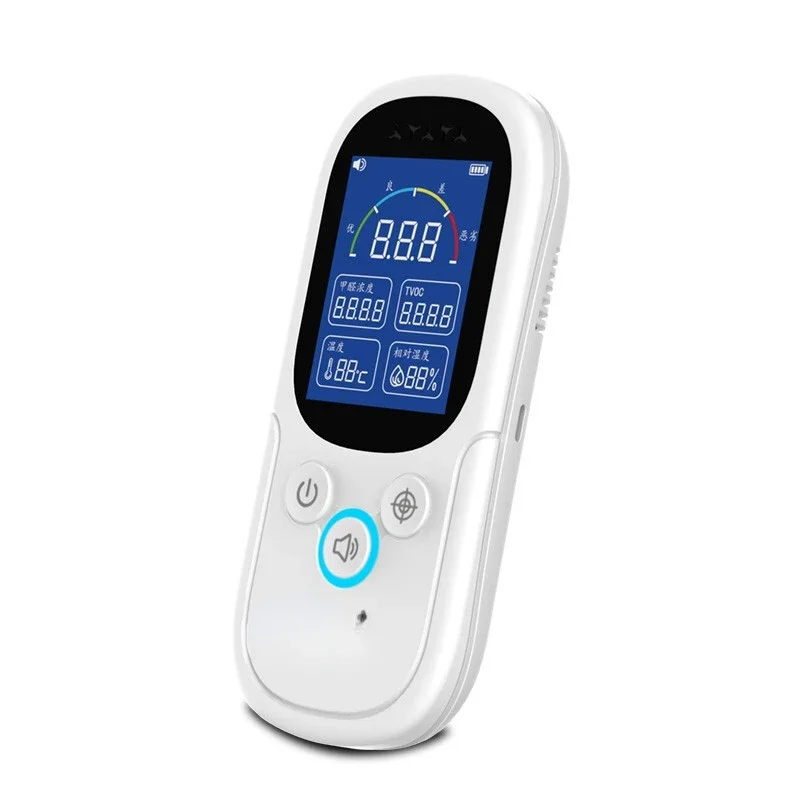 

JMS-12 Air Quality Detector Jingming Mouse Formaldehyde Measuring Temperature Humidity TVOC Indoor Environment Detector