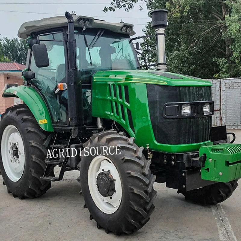 Tractor con arado de cargador frontal, Tractor con tracción en las ruedas 4x4, certificado CE, 100HP, 110hp, 120hp, 200hp, gran promoción