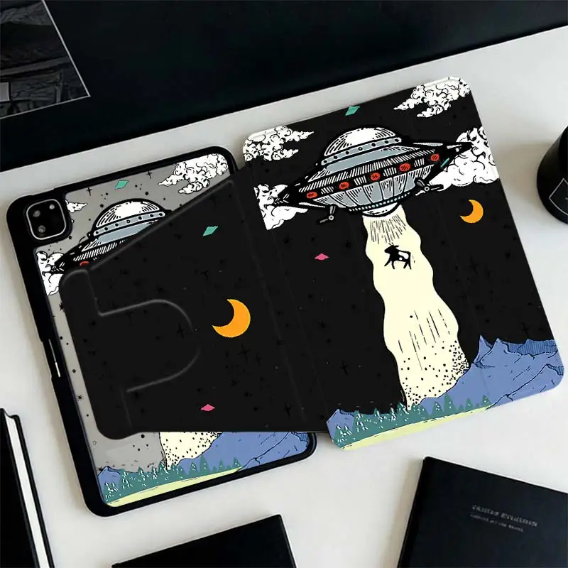 Multi-Angle 360° Rotate Acrylic Cover For iPad A16 2025 11 Air11/13 iPad 10.2 7/8/9 4/5 10.9 10th IPad Mini6 8.3 Pro 10.5 Pro11