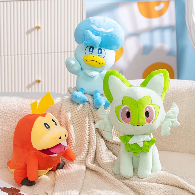 

Pokemon Peluches Sprigatito Fuecoco Quaxly аниме мягкие игрушки в стиле кино Fnaf мягкие игрушки и хобби плюшевый кот для детей подарок
