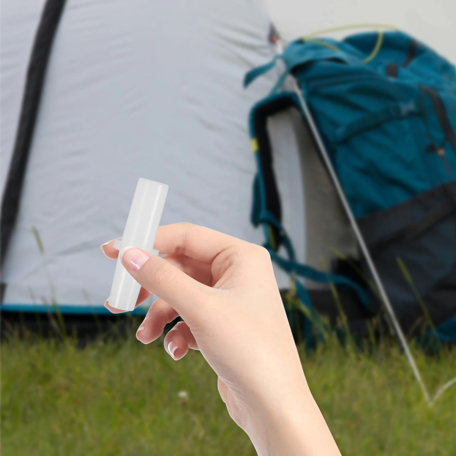 

20pcs Tent Leg Covers 5mm Plastic Pole Connector Adapter Tent Rod Fittings Easy Installation Portable Camping Hiking Accessories
